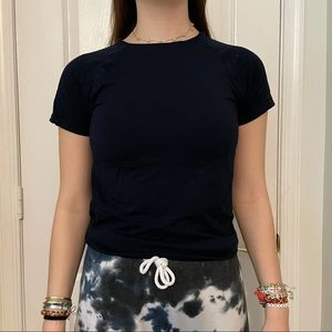 Joy Lab Women's Navy Blue Workout Top